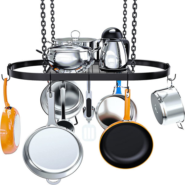 Prep & Savour Delaphine Steel Pot Rack Chain Wayfair